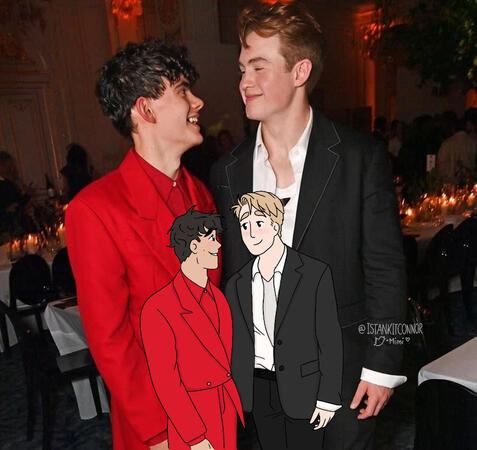 Kit and Joe as Nick and Charlie